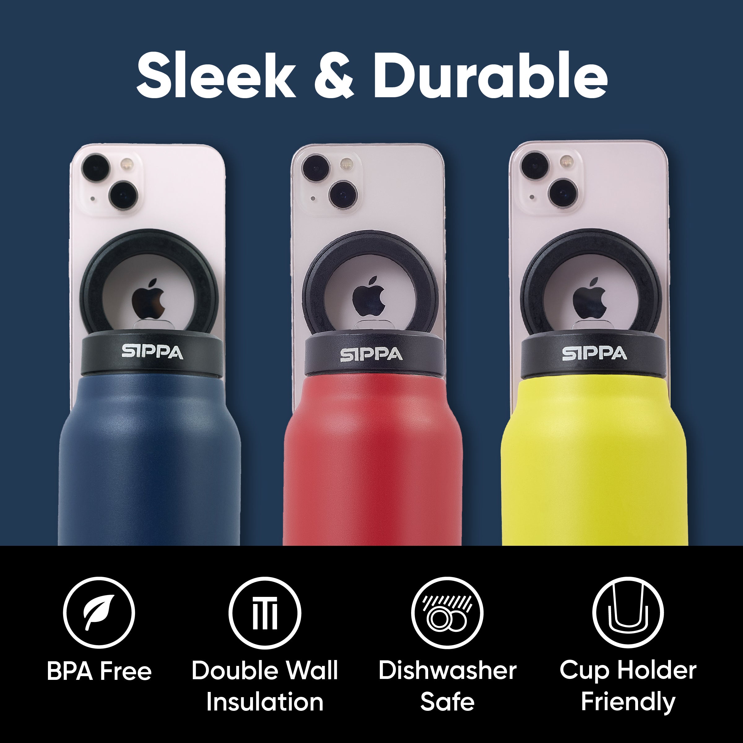 Deep Navy - Magsip Bottle - 24oz