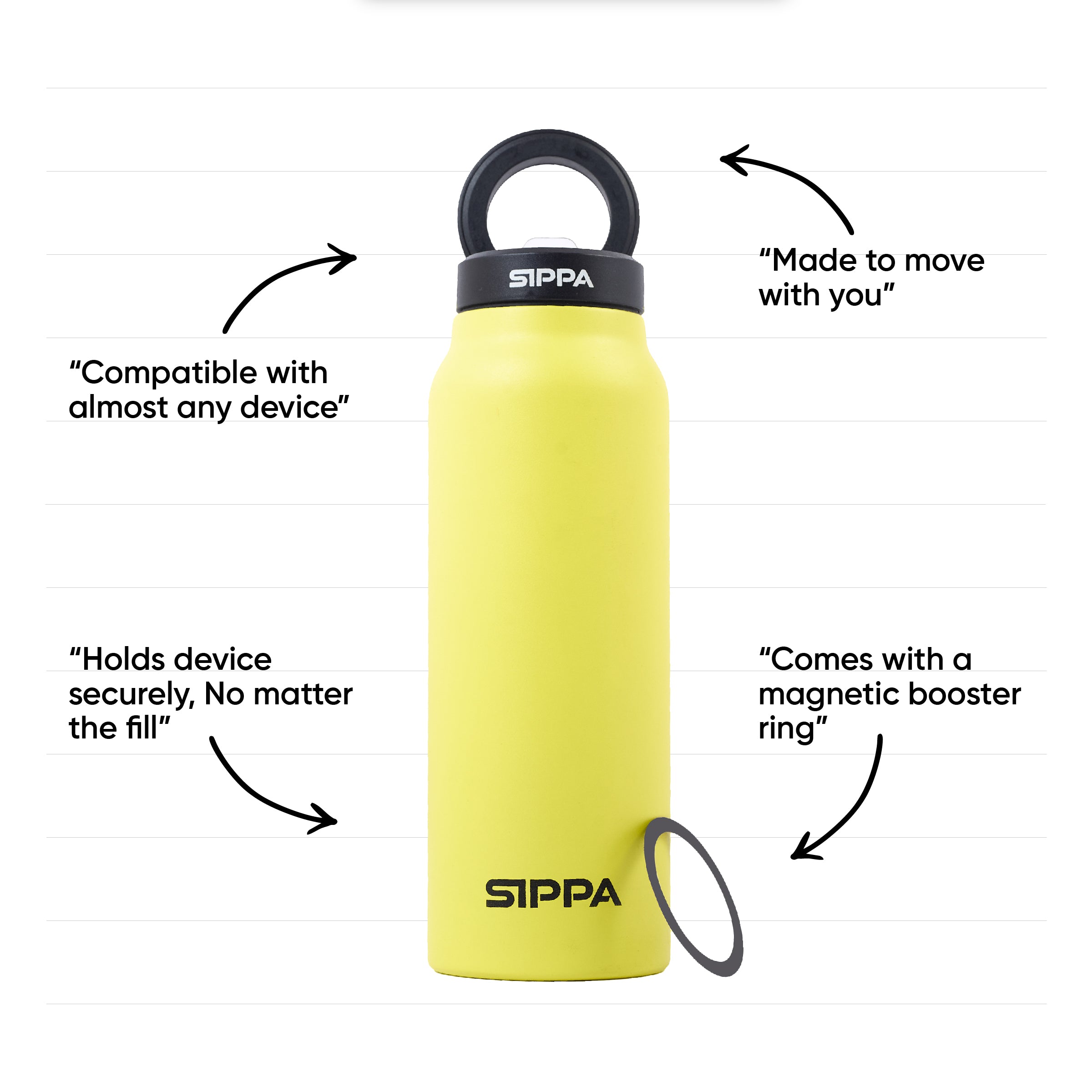 Lemon Drop - Magsip Bottle - 24oz
