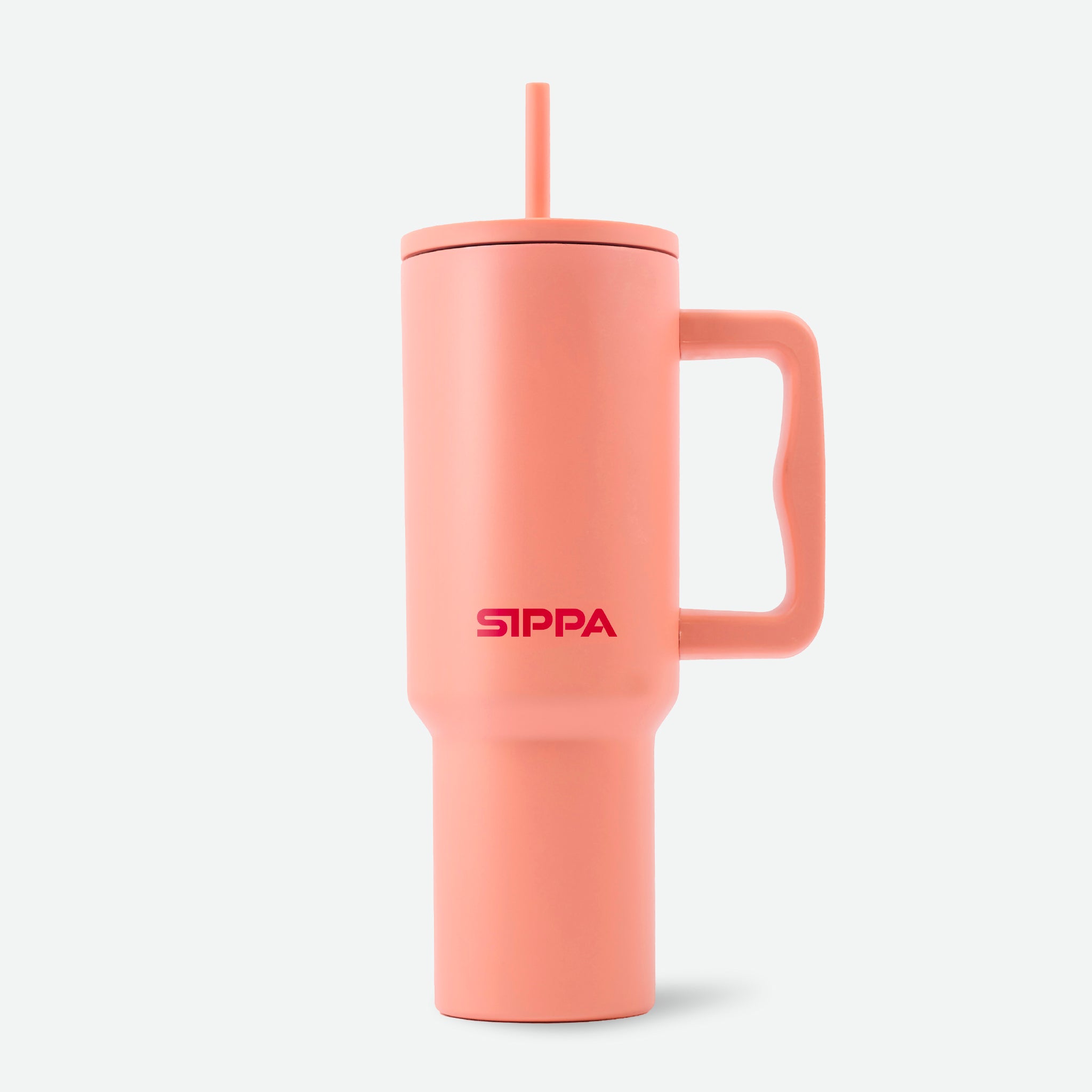 Peach Apricot - Teak Straw Tumbler - 40oz