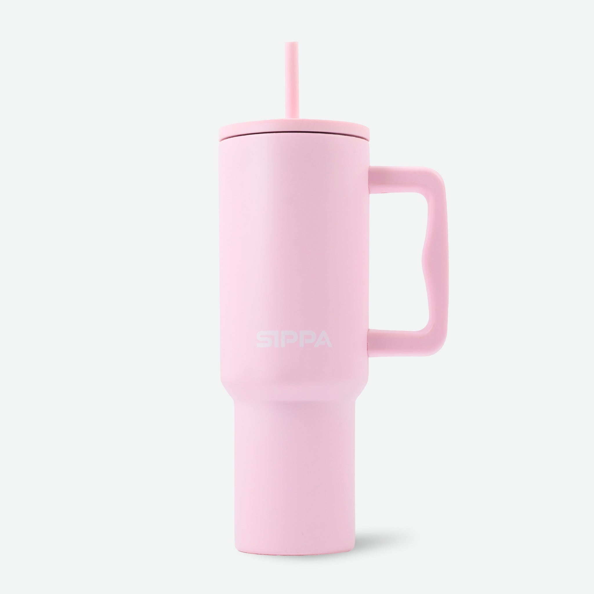 Cotton Pink- Teak Straw Tumbler - 40oz