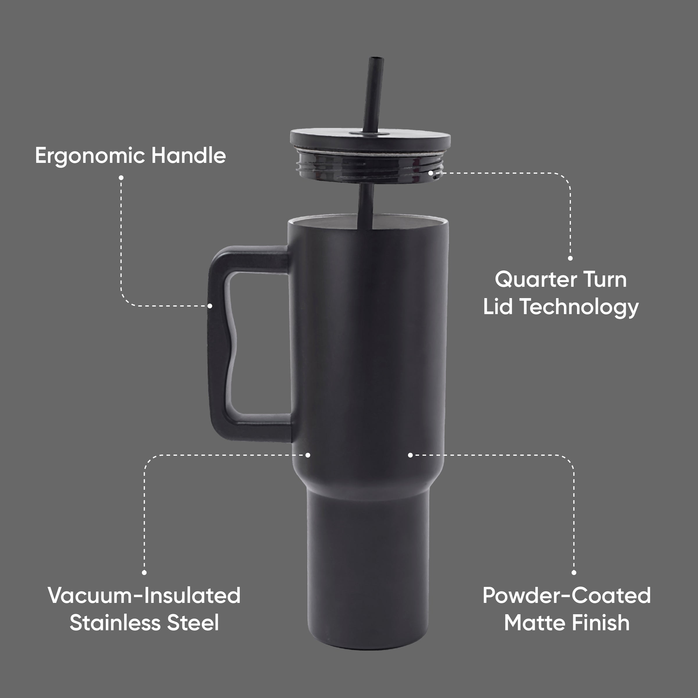 Teak Straw Tumbler - 40oz