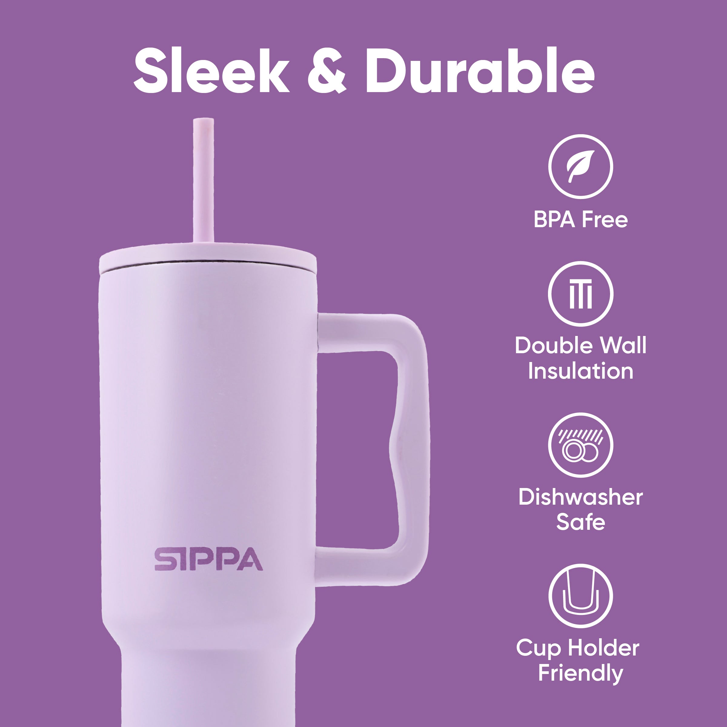 Teak Straw Tumbler - 40oz
