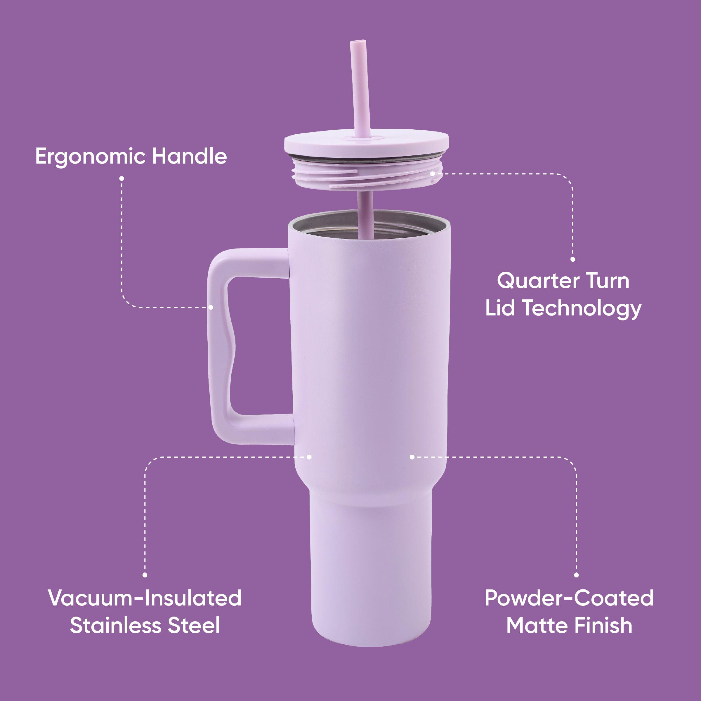Teak Straw Tumbler - 40oz