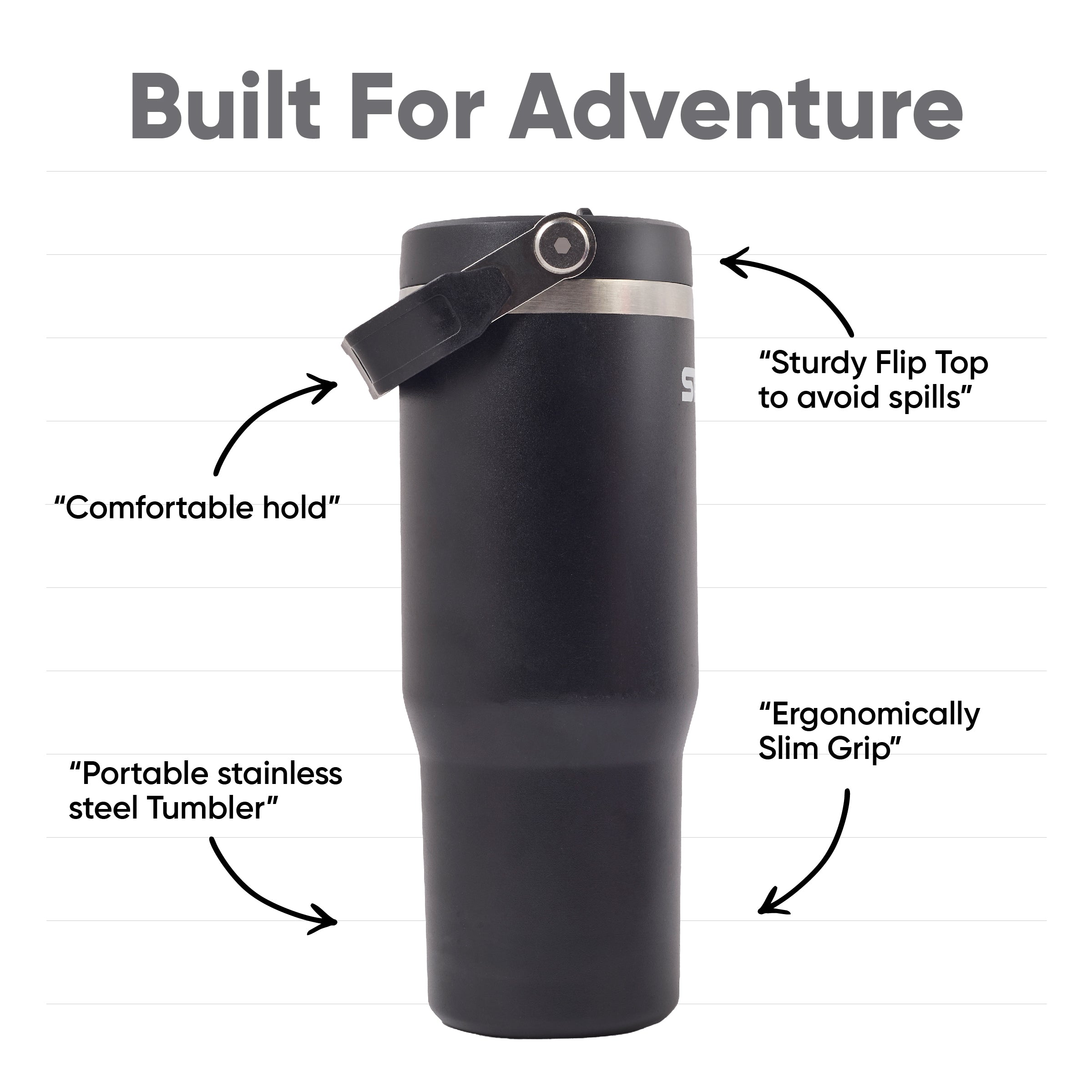 Graphite Black - Terra Tumbler - 30oz