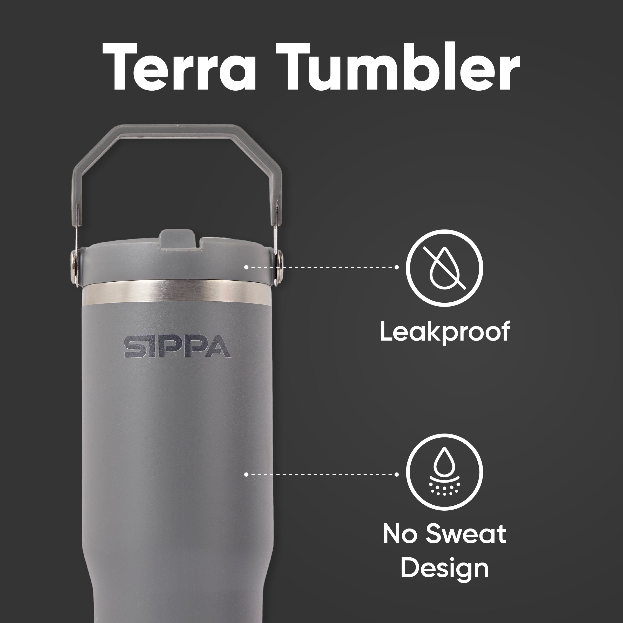 Terra Tumbler - 5 couleurs (30OZ avec poignée)