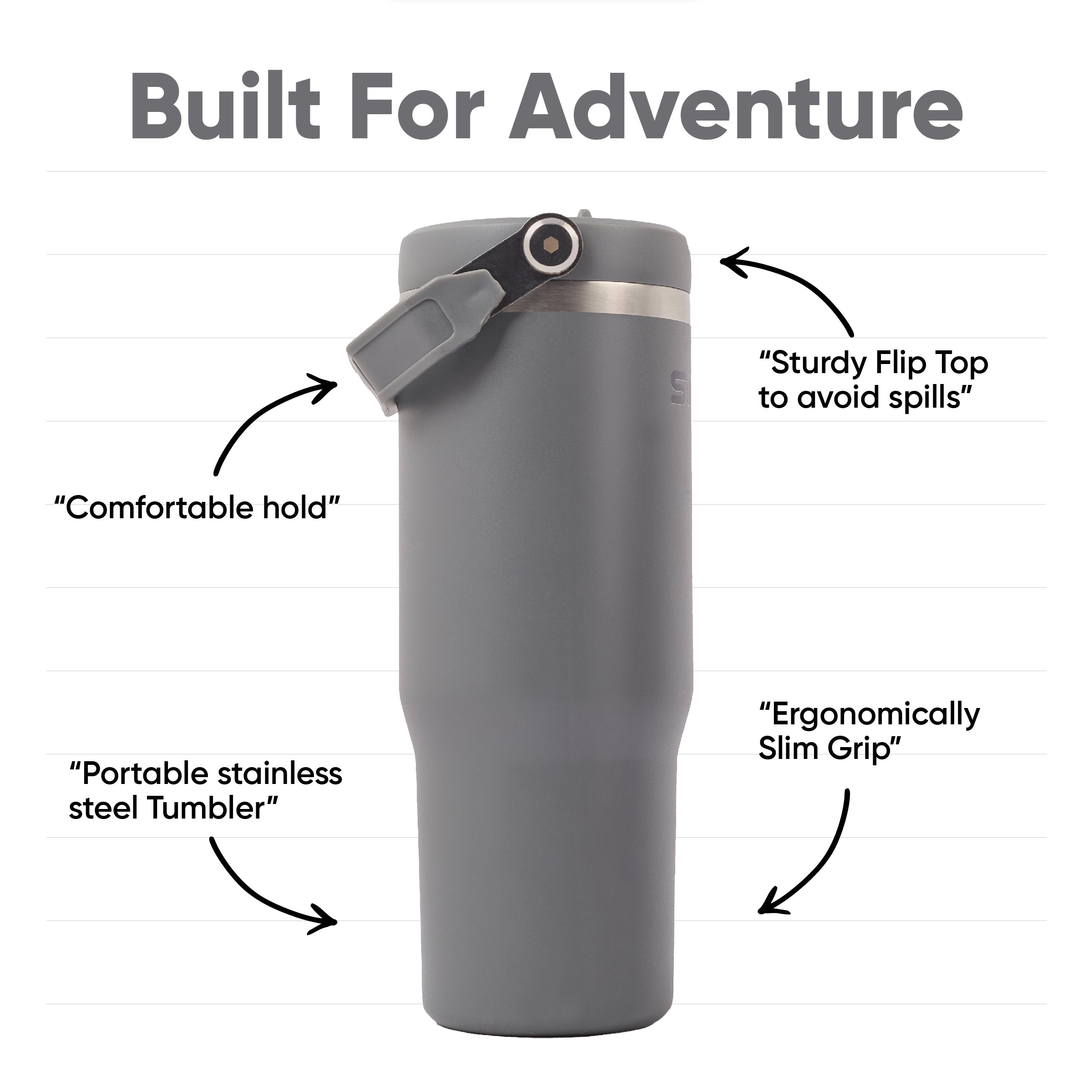 Stone Gray - Terra Tumbler - 30oz