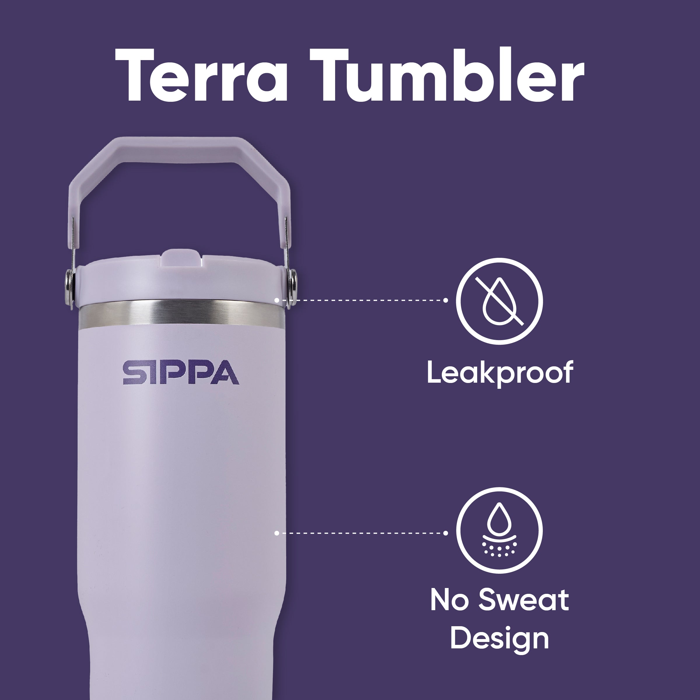 Terra Tumbler - 5 couleurs (30OZ avec poignée)