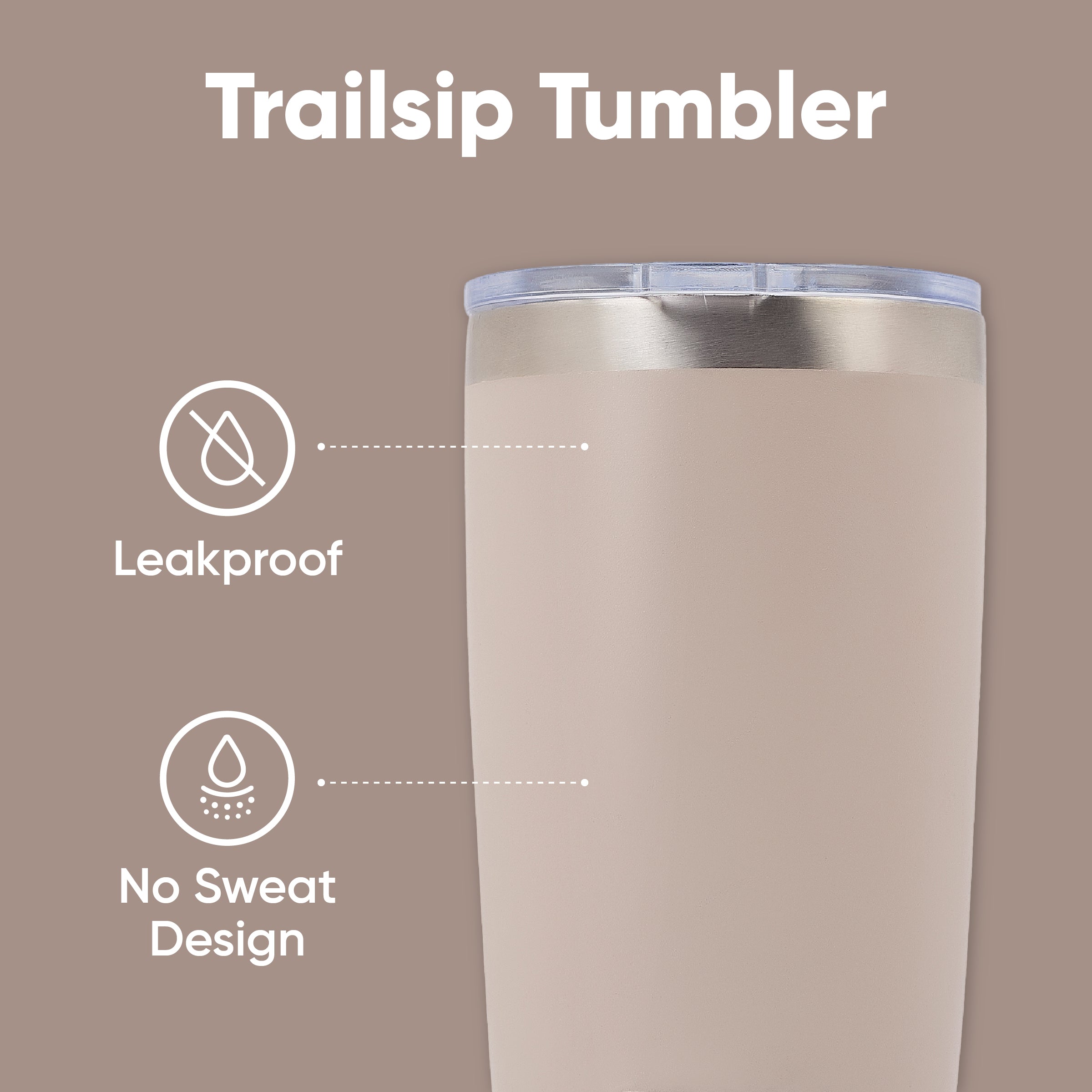 Tasse à café TrailSip - Sippa (20 oz avec deux couvercles)