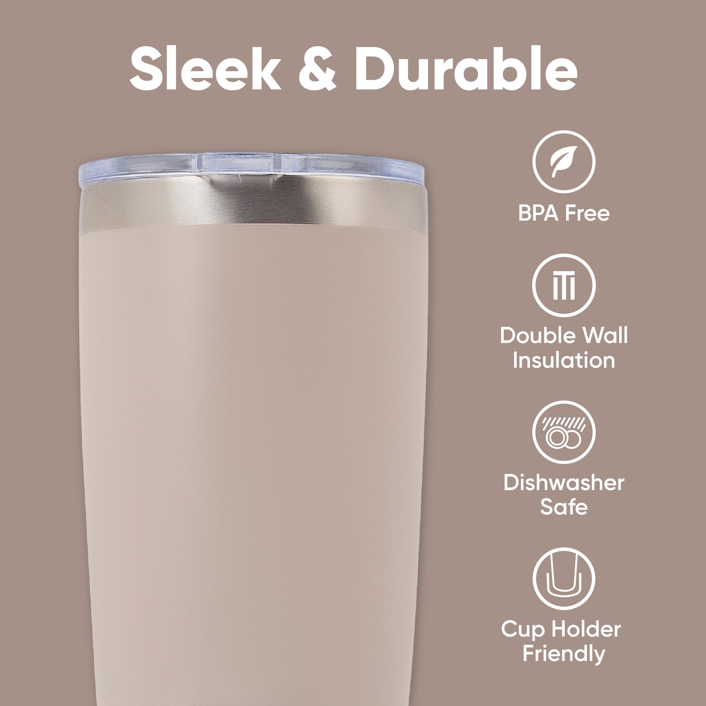 Tasse à café TrailSip - Sippa (20 oz avec deux couvercles)