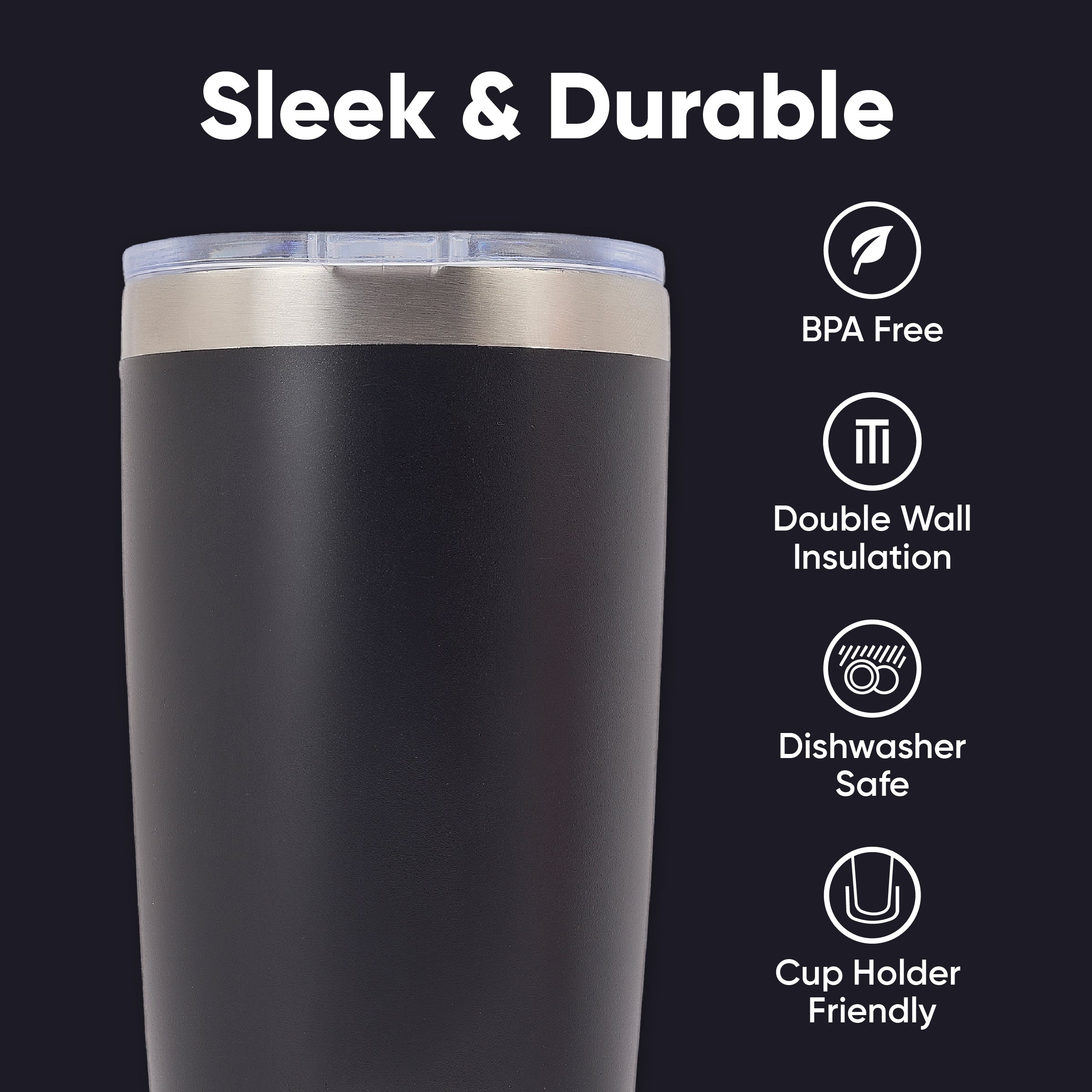 Tasse à café TrailSip - Sippa (20 oz avec deux couvercles)