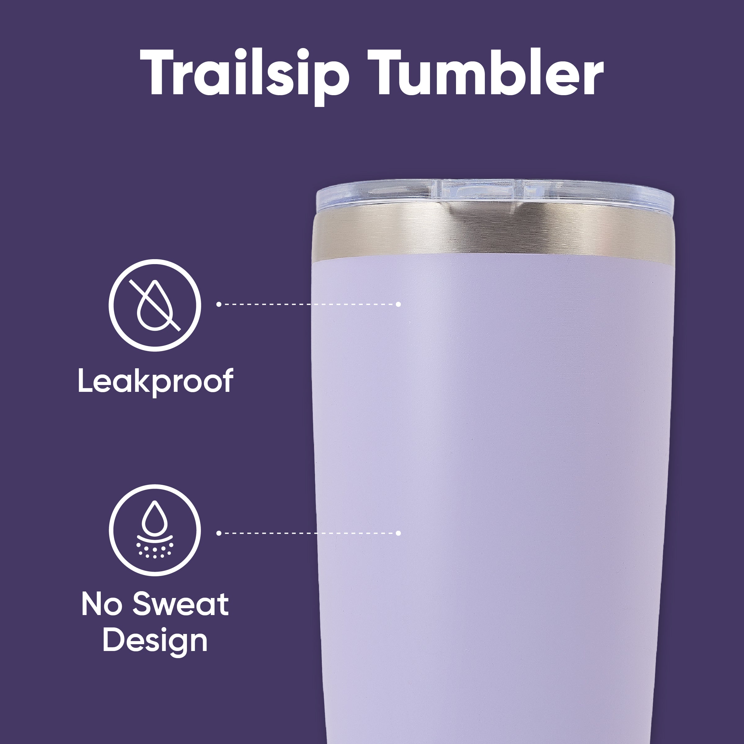 Tasse à café TrailSip - Sippa (20 oz avec deux couvercles)