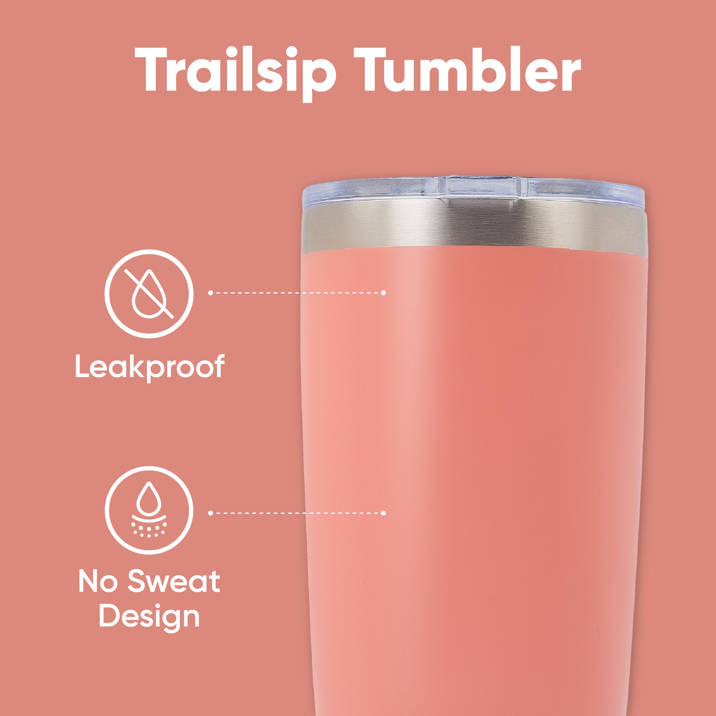 Tasse à café TrailSip - Sippa (20 oz avec deux couvercles)