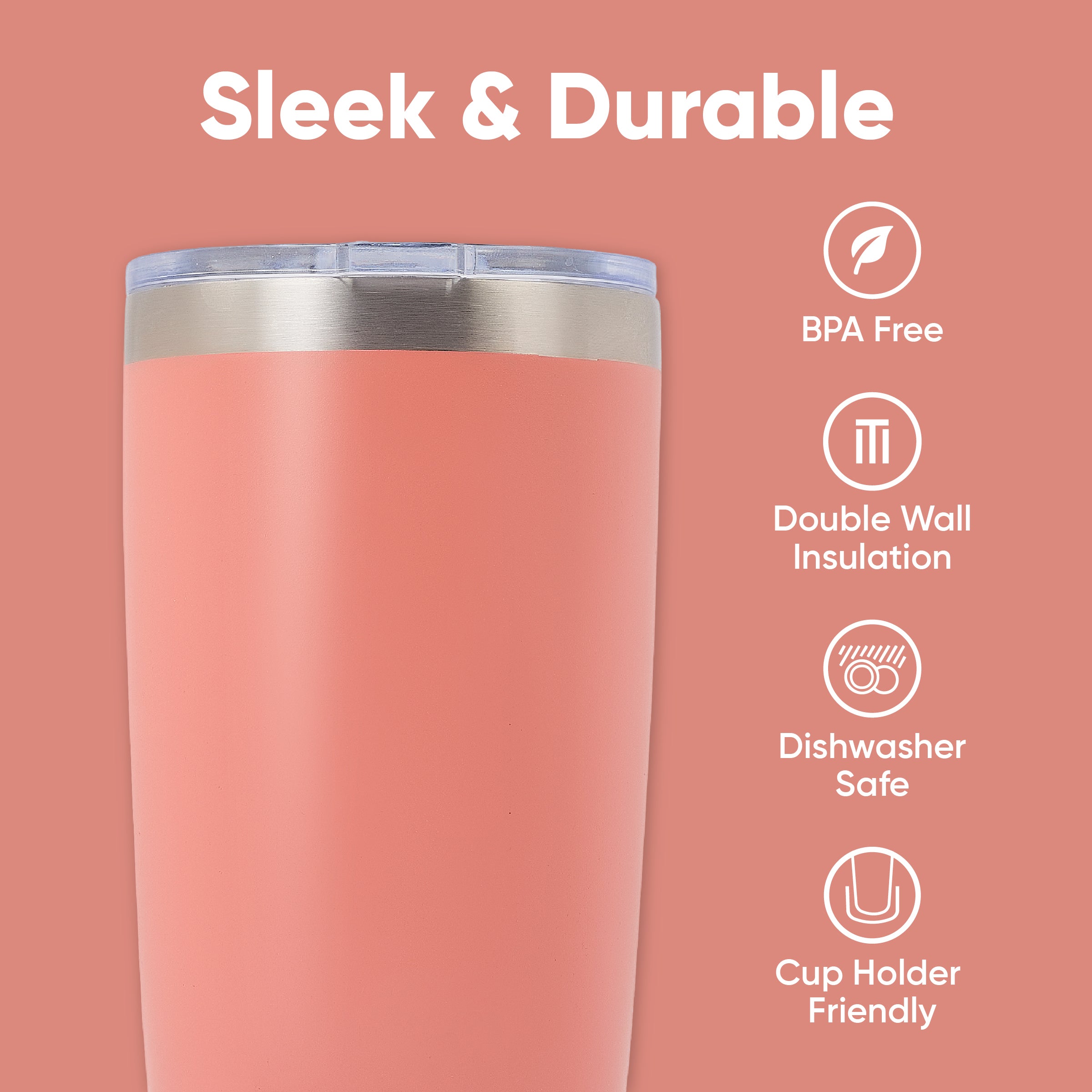 Tasse à café TrailSip - Sippa (20 oz avec deux couvercles)