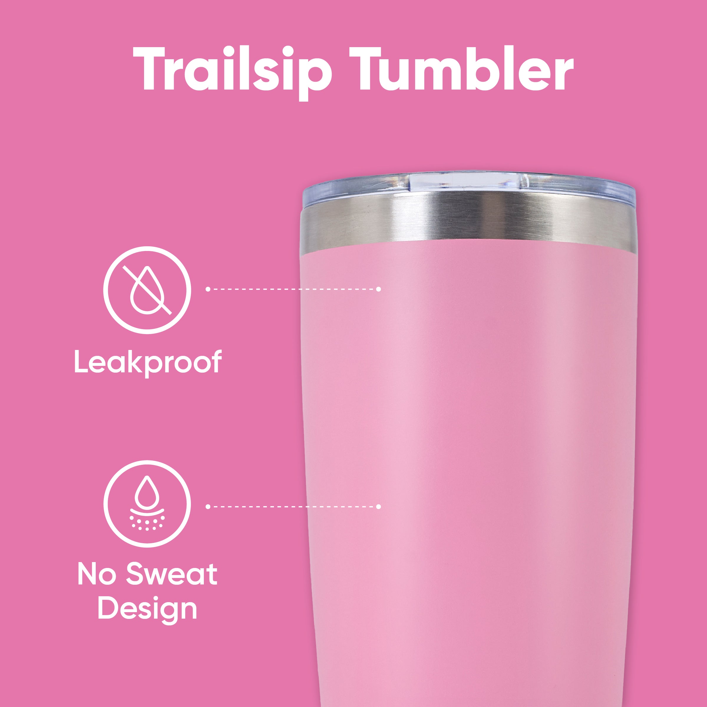 Blush Pink- Trailsip Tumbler - 20oz